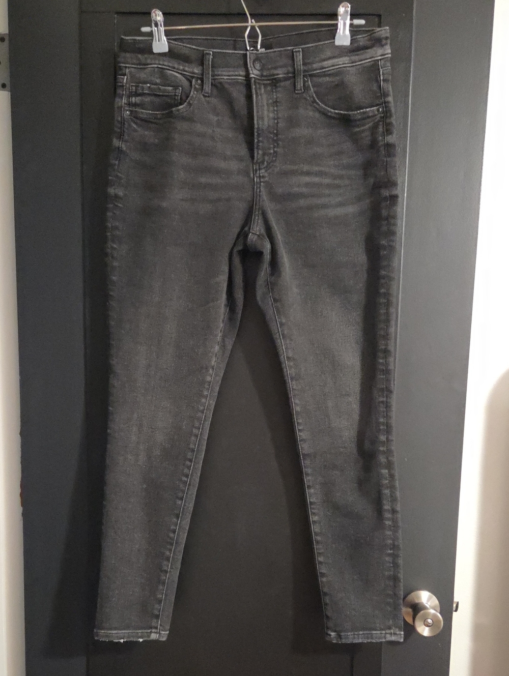 Express Skinny Black Mid Rise Jeans